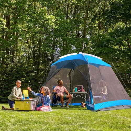 Hyper Venture Screen House 15x13 FT Mesh Canopy Tent Camping Gazebo Shelter for 8-10 People Outdoor Party Activities