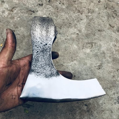 WHS201 Viking Axe Head, Custom Hand Forged Viking Axe Real Head, Tomahawk Viking Hatchet Beared Camping Axe Blade, 5160 HIGH Carbon Steel Blade, Viking Gift for Him - Christmas Gift (Viking)
