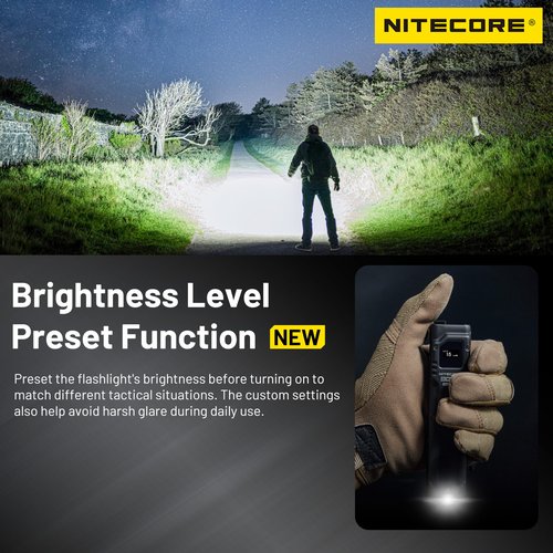 Nitecore EDC27 UHi 3100 Lumen Ultra Slim High Performance EDC Flashlight with Retractable Keychain