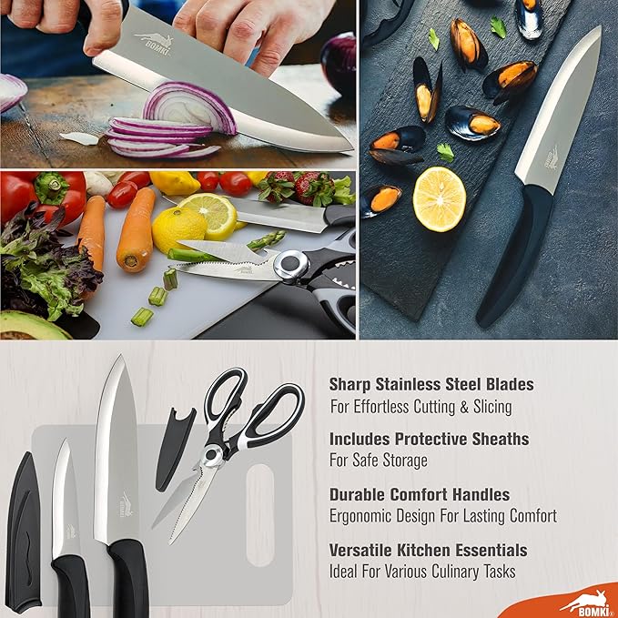 BOMKI Grilling and Camping Cooking Utensils Set for The Outdoors BBQ - Camping Utensil Set Camping Kitchen Set Cookware Accessories Camping Essentials Camping Stuff Camp Cooking Set (Blue Pro)
