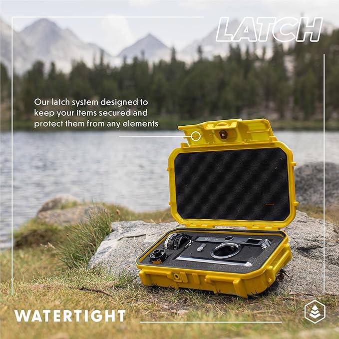 Evergreen 56 Waterproof Dry Box Protective Case with Pick & Pluck Foam - Travel Safe/Mil Spec/USA Made - for Cameras, Phones, Camping, Fishing, Hiking, Water Sports, Knives, Survival (Blue)