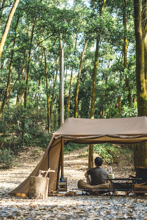 OneTigris Scarecrow Hot Tent, 3000mm Waterproof, Lightweight Weatherproof Tent with Stove Jack for Bushcrafters, Survivalists, Camping, Hiking, Car Trips