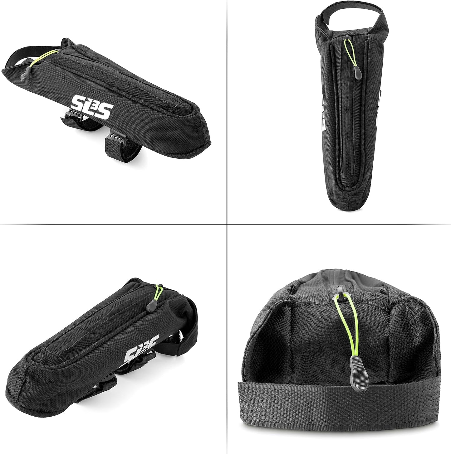 SLS3 Aero Top Tube Bike Bag - Small, Stable & Secure for TT and Triathlon Racing – Tri and Cycling Accessories - Premium Low Profile Design Reduces Drag - Custom Fit Bike Top Tube Bag