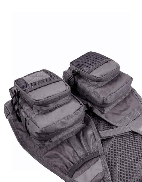 Multi functional breathable vest for sea fishing adventure fishing (grey)