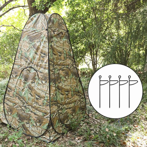 RunNico 6 Pcs Hunting Blind Stakes, Metal Ground Blind Anchor, Heavy-Duty Tent Stakes Pegs for Outdoor Easier Hunting Camping Tent and Tarps Installation