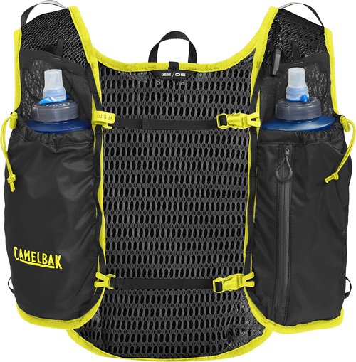 CamelBak Trail Run Hydration Vest 34oz, Black/Safety Yellow