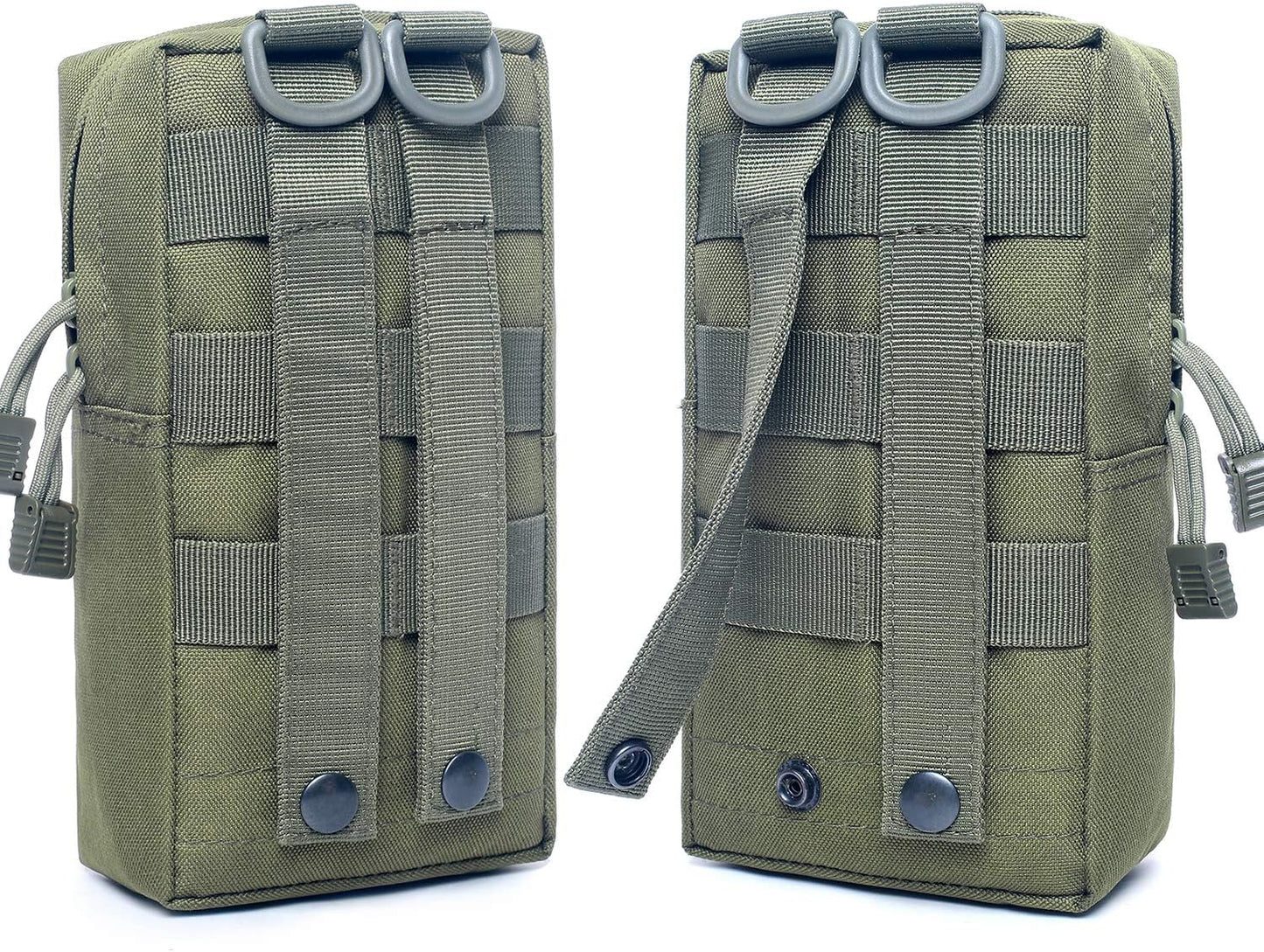 Tacticool 2 Pack Molle Pouches - Tactical Compact Water-Resistant EDC Pouch
