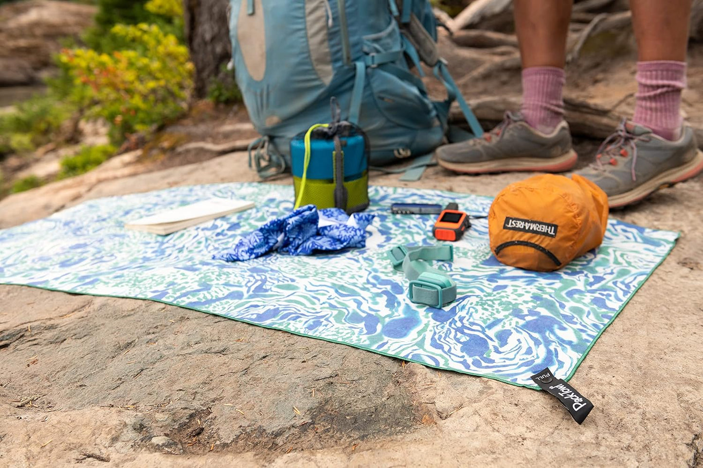 MSR 2-Person Camping Mess Kit - Lightweight, Durable Cookware Set in Blue & Green