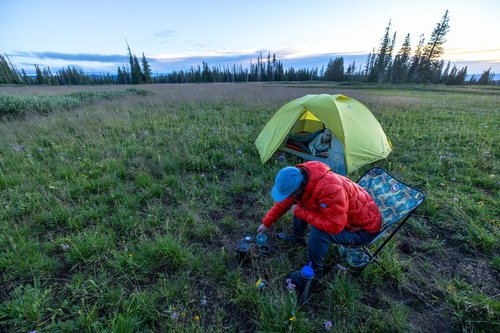 Big Agnes Mica Basin Chair- Ultralight, Portable Chair for Camping and Backpacking, Cendre Blue