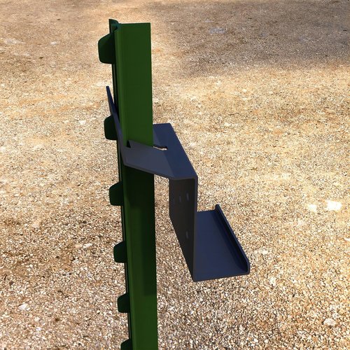 Atflbox T Post Target Hanger for AR500 Steel Targets, 4 Pack T Post Steel Target Mounting Bracket, Steel Shooting Target Mounting Hardware for Precision Shooting