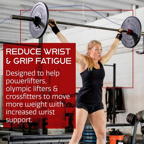 Dark Iron Fitness Wrist Wraps for Weightlifting - Suede Leather Wrist Bands for Working Out & Strength Training - Wrist Straps for Men & Women, 22 Inches Long
