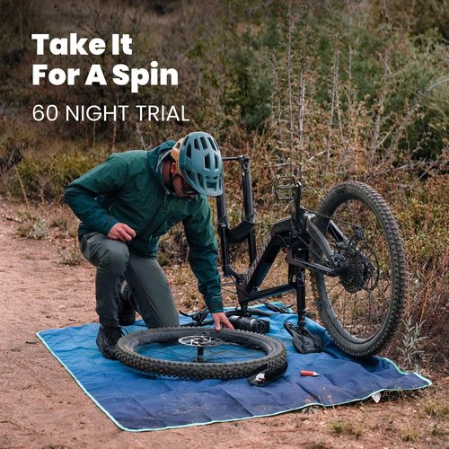 Rumpl Everywhere Mat | Lightweight Ground Cover for Hiking, Camping, Traveling, Picnics | 52" x 75" | Geo