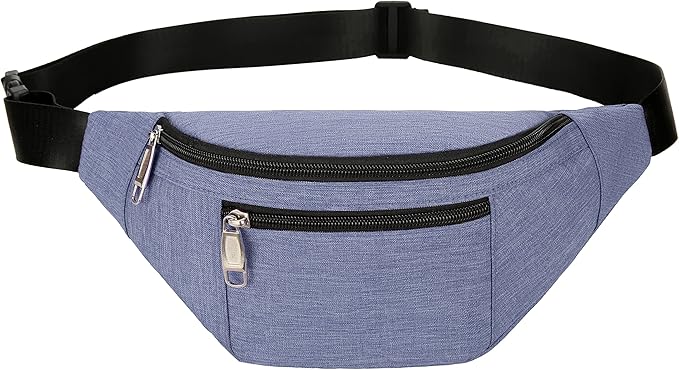Fanny Pack for Men & Women, Fashion Waterproof Waist Packs with Adjustable Belt, Casual Bag Bum Bags for Travel Sports Running.
