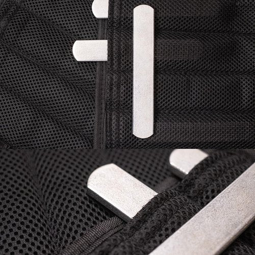 mavee 8-Pack Steel Weight Plates (0.44lb Each), Rustproof Solid Steel Inserts for Weighted Vests, Ankle/Wrist Weights - Ideal for Strength Training, Running, Cardio Workouts