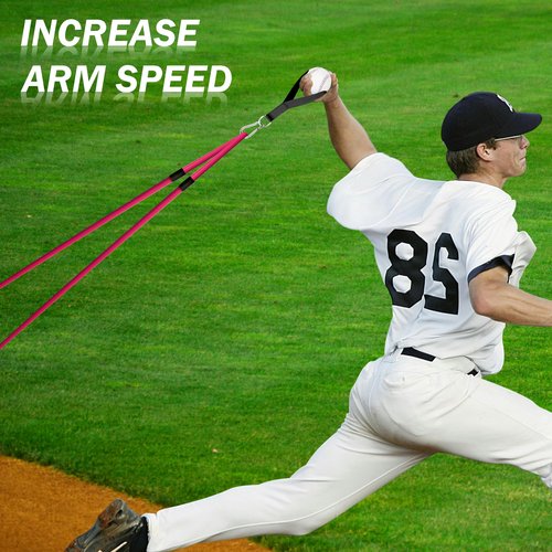 Baseball Bands for Pitching, Baseball Arm Band for Improve Arms Strength Softball Baseball Pitching Training, Baseball Training Bands for All Skill Levels (College(35lb)+Elite(50lb))