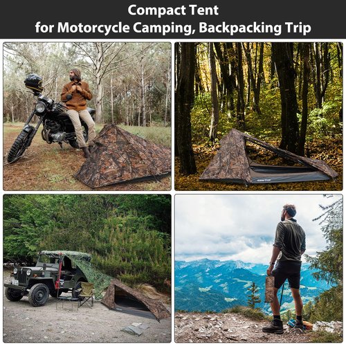 GEERTOP Ultralight Backpacking Tent for 1 Person Waterproof Single Person Tent for Outdoor Camping Hiking Motocycle Travel