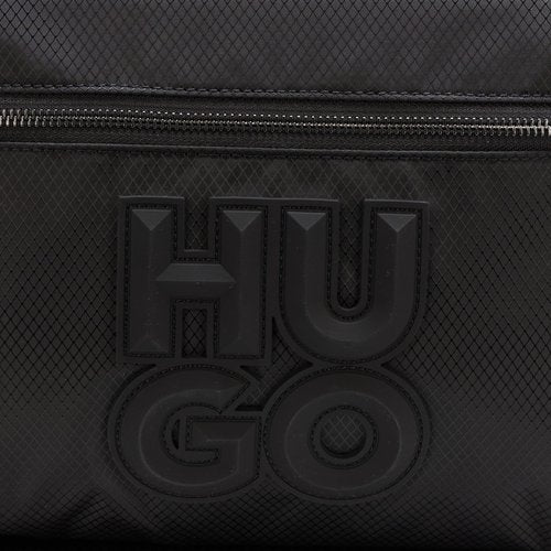 HUGO, Malick Big Logo Nylon Backpack, outer space black, One Size