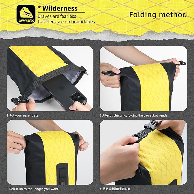 Rhinowalk Bike Front Fork Bag - Waterproof Pannier Saddle Bag - 6.5L for E-Scooter, Mountain, Road Bike Accessories - Black