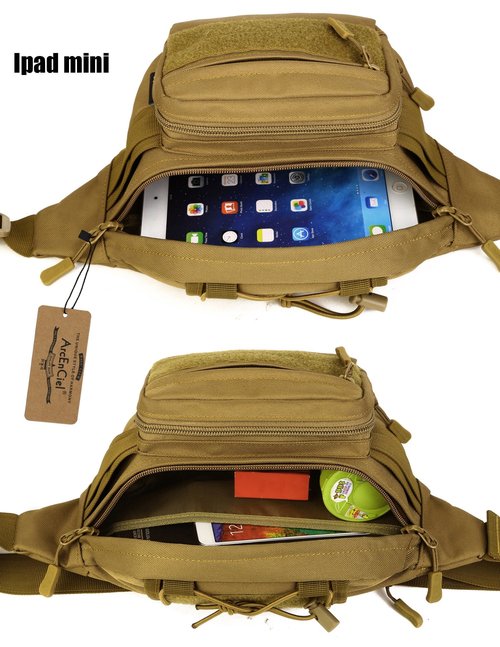 ArcEnCiel Tactical Fanny Pack for Men Waist Bag