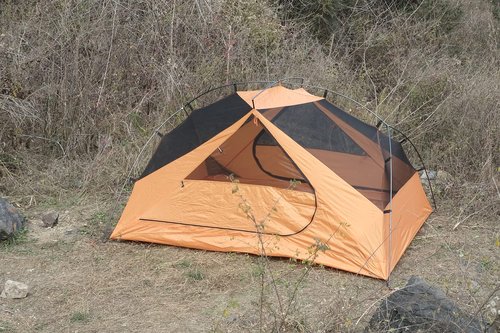 Clostnature Taurus Lightweight Backpacking Tent - 7'3'' x 4'11'' x 3'10'' Camping Tents with Matching Waterproof Tent Footprint, 2 Person Waterproof Tent with Camping Tarp for Outdoor, Hiking