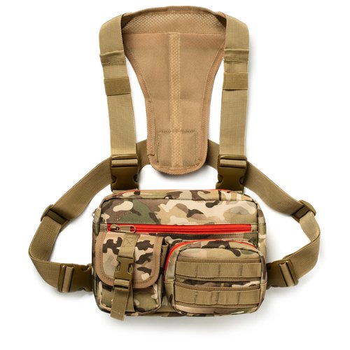 Tactical Chest Rig for Men and Women - Versatile EDC Chest Bag for Hunting Fishing Hiking and All Outdoor Pursuits - Lightweight Harness Pack Vest Suitable for Running