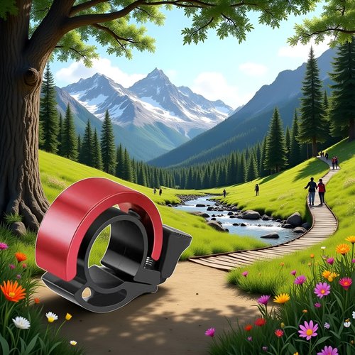 Red Mountain Bike Universal Adult for Bicycle Invisible Horn Riding Equipment Accessories，for Bicycle Bell Super Loud Sports and Outdoors