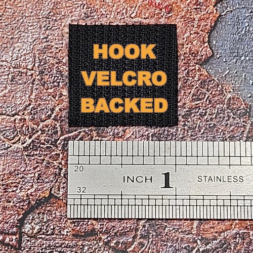 Mini Lightning Bolt Tactical Laser-Cut Patch [Black, White]