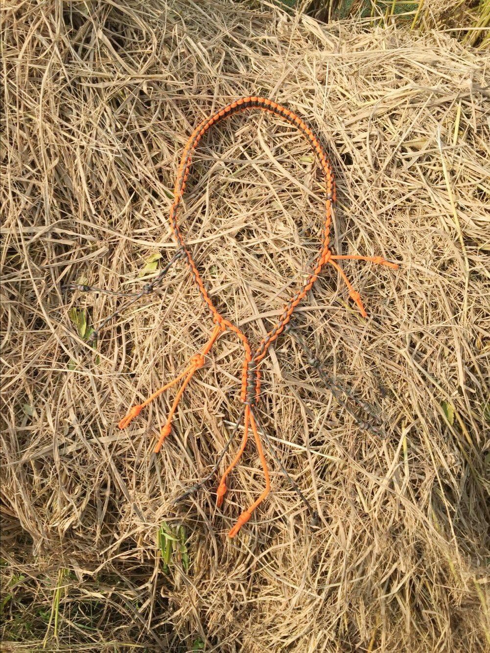 PSKOOK Duck Call Lanyard Paracord Hunting Goose Calls 12/16/20 Adjustable Loops Outdoor Predator Gear for Pheasant Waterfowl Hand Braided Necklace