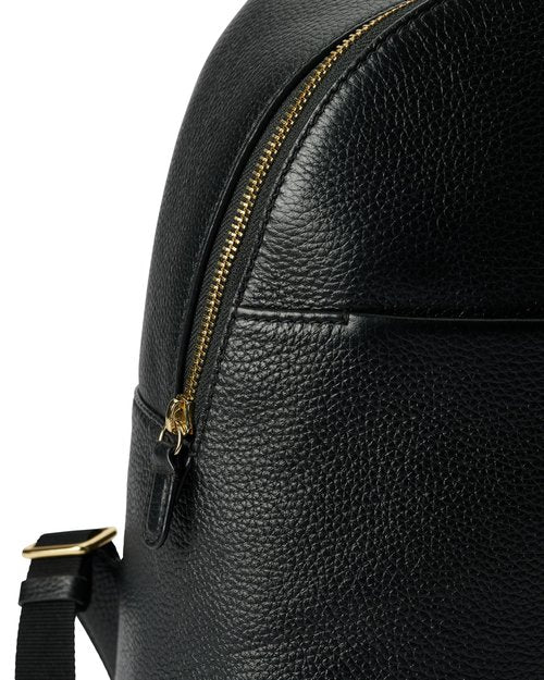 ECCO Medium Leather Backpack, Black
