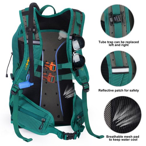 Hydration Backpack 3L Water Bladder, Hiking Water Backpack with Rain Cover, Insulation Hydration Daypack Rucksack for Cycling