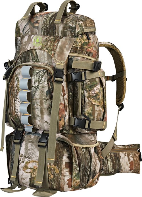 Hunting Backpack for Men, 60/80L Camo Backpack with Waterproof Rain Cover, 600D Hunting Pack for Hunters