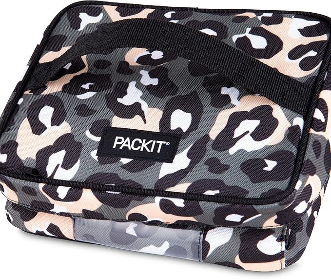 PackIt Freezable Breastmilk & Formula Cooler, Wild Leopard Gray