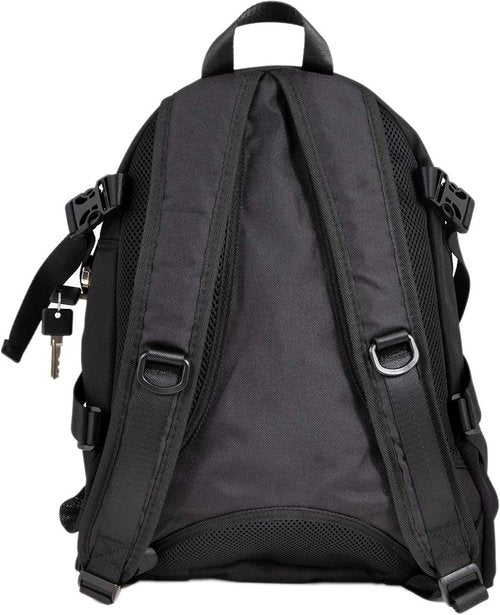 Dime Bags Odor Blocking Backpack with Lock, Water-Resistant, Anti Theft Bag, Lockable Travel Backpack with Padded Shoulder Straps, Spill Proof Zippers, Transporter (Black)