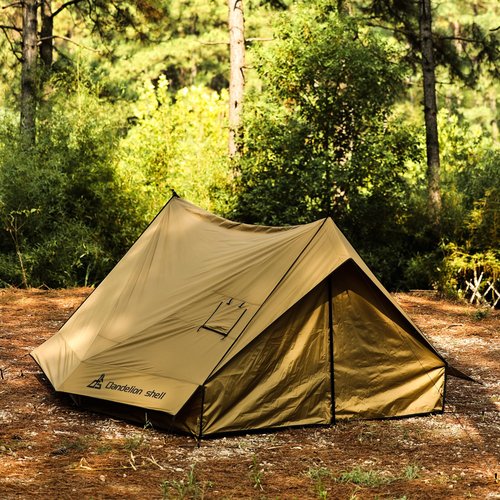 Dandelion Shell Hot Tent Cabin Plus X3 with Stove Jack – 4 Season Lightweight Shelter for 2–3 People, Waterproof & Windproof, Ideal for Camping, Backpacking, Hiking, Hunting & Fishing