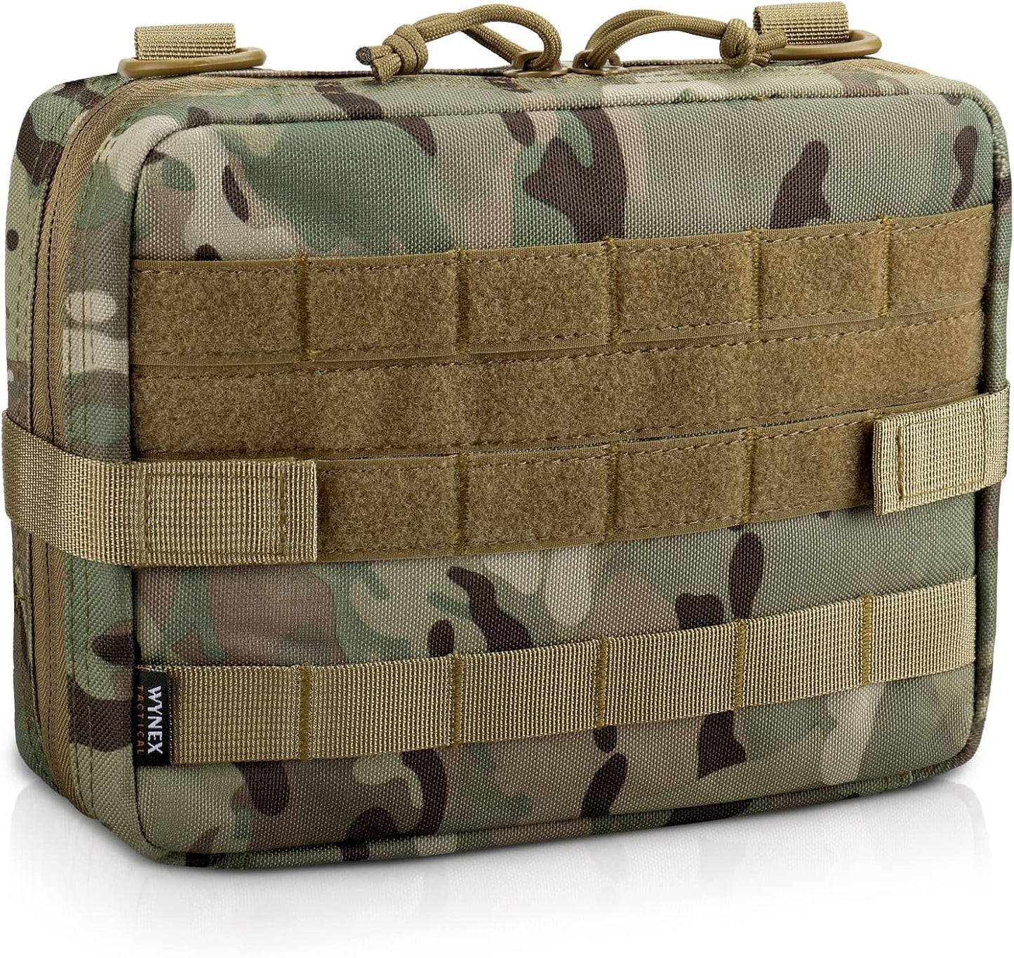 WYNEX Tactical Admin Molle Pouch, Medical EDC EMT Utility Bag Shell Design Attachment Pouches 1000D Nylon Hiking Belt Bags