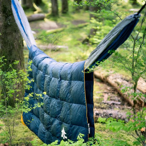 Timber Twig Outdoor, Travel, and Camping Puffy Down Blanket - Its Packable, Lightweight, and Warm - Midnight Ember