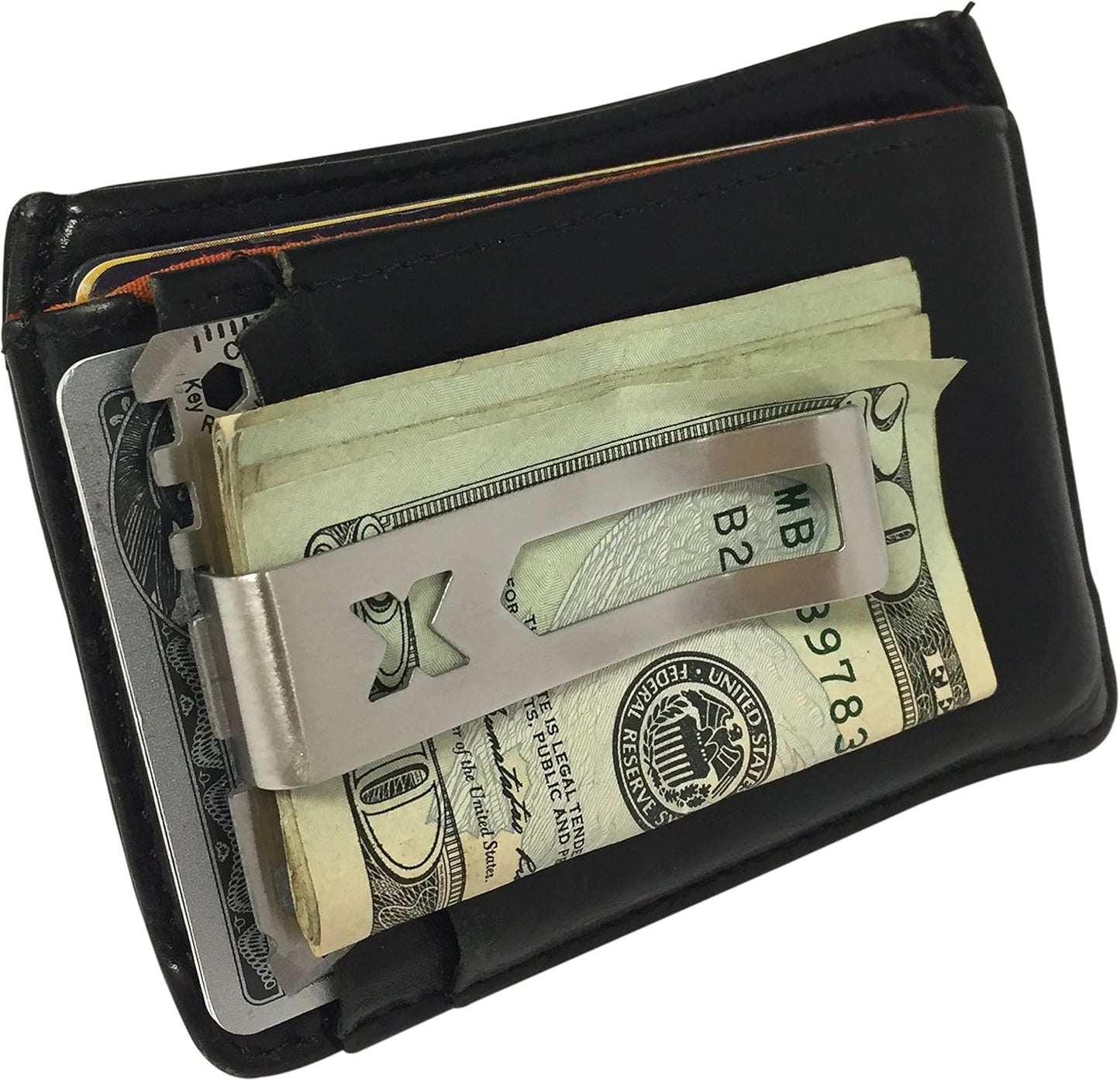 W4W, Multi purpose survival Pocket tool - Stocking Stuffers for Men Great Christmas gifts - Credit Card Wallet Size Ninja Multitool - 43 in 1 (Black)