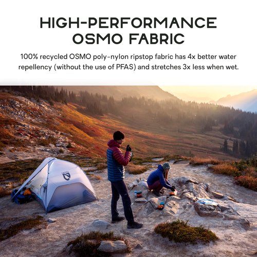 NEMO Equipment Hornet Elite OSMO Ultralight Backpacking Tent - Aluminum/Stormy Night - 2-Person