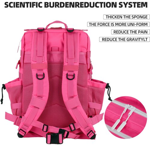 KXBUNQD Military Tactical Backpack - 45L Molle Assault Pack for 3-Day Survival, Gym, Hunting, and Daily Use - Versatile Military Backpack & Trekking Day Pack