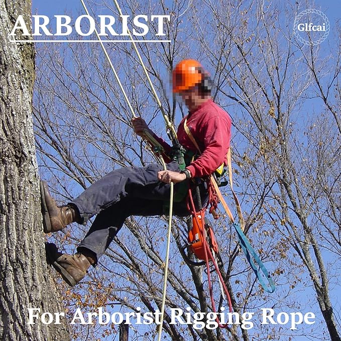Arborist Rigging Rope 1/2 in x 200 Ft Black Bull Rope Polyester Braided Arborist Rope 1/2 inch 48 Strands 200 Feet for Various Outdoor Applications Construction Climbing Swing Sailing