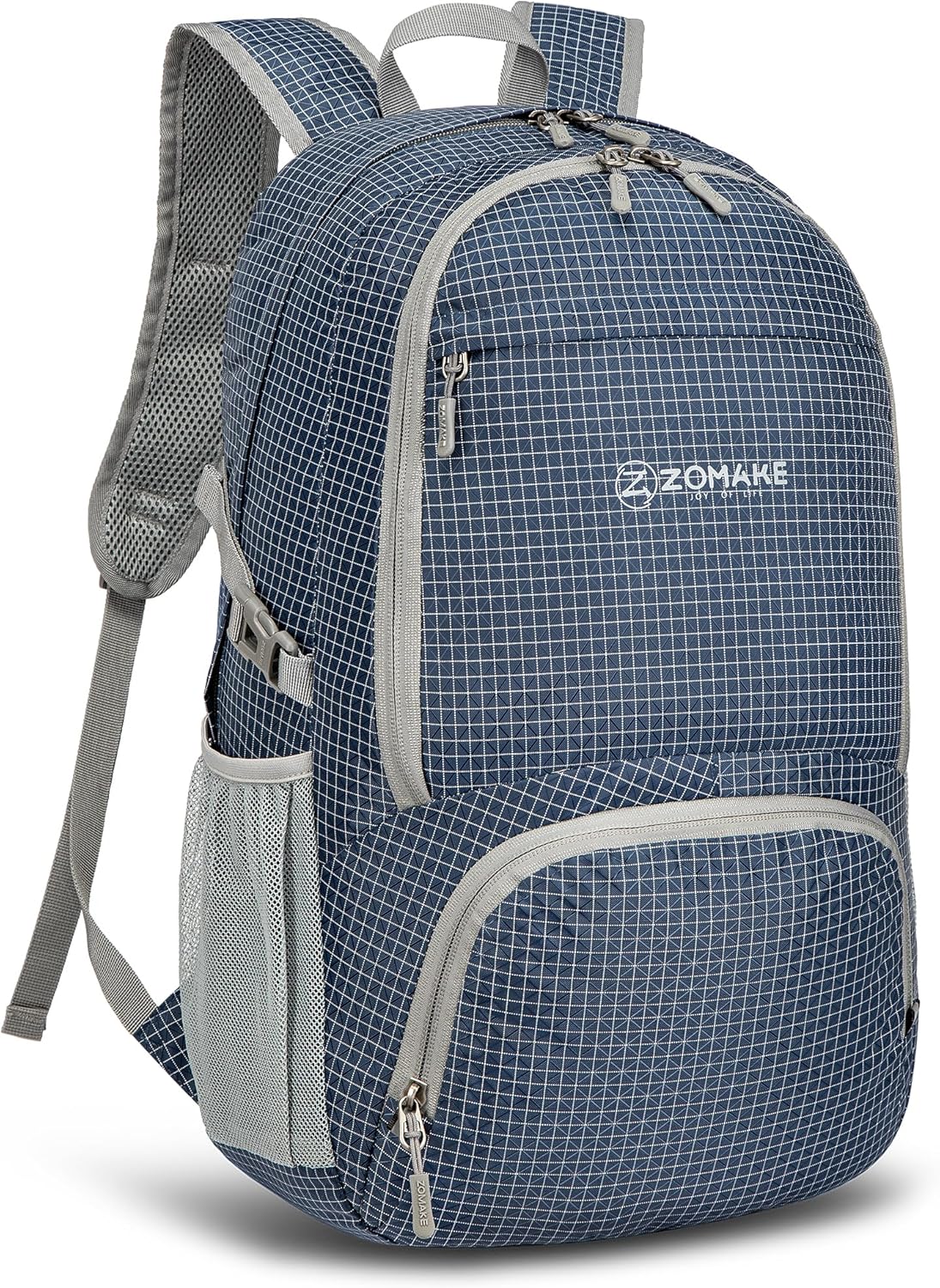 ZOMAKE Lightweight Packable Backpack 30L, Foldable Hiking Backpacks Water Resistant Compact Folding Daypack for Travel(Black)