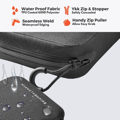 MAMMOTH EMPIRE Cycling Wallet Multi-use Waterproof Phone Pouch Bike Wallet Bike Pouch Edc Pouch Organizer Bike Cellphone Waterproof Pouch Travel Wallet For Bicycle Bike Phone Pouch For Bike, black