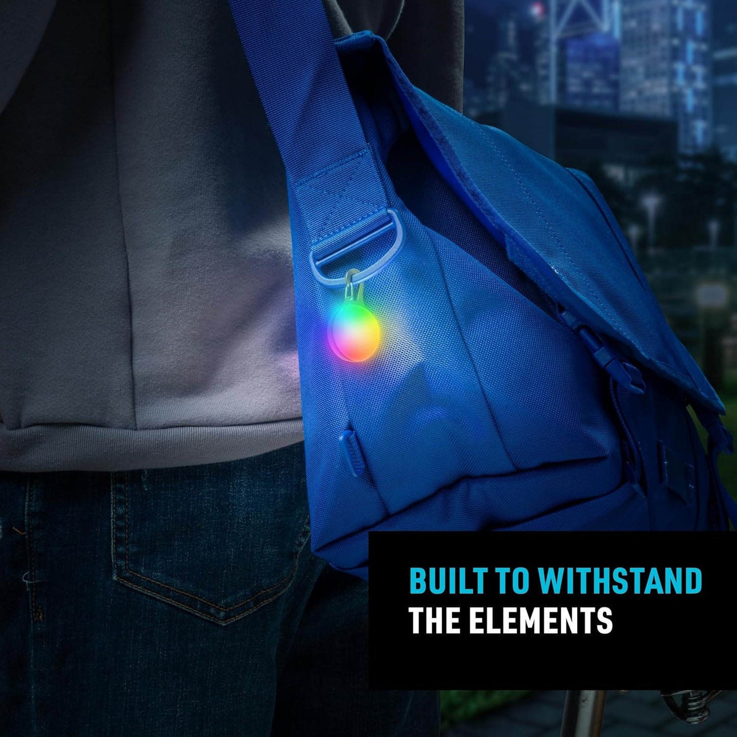 Nite Ize SpotLit XL Rechargeable Carabiner Light - Carabiner Keychain Clip with LED Light - Clip Color-Changing Light for Collars or Keys - Disc-O Select