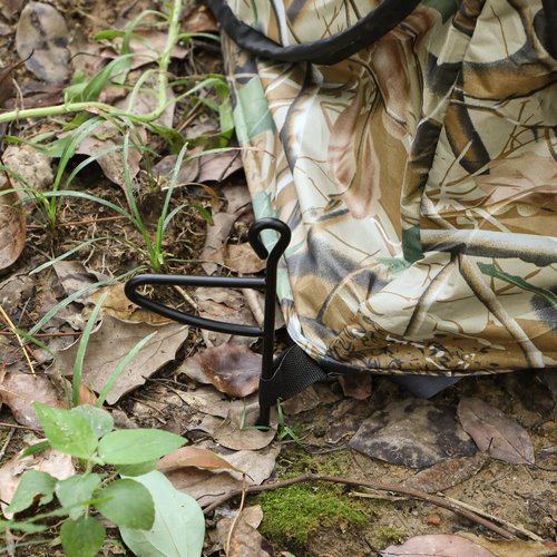 RunNico 6 Pcs Hunting Blind Stakes, Metal Ground Blind Anchor, Heavy-Duty Tent Stakes Pegs for Outdoor Easier Hunting Camping Tent and Tarps Installation