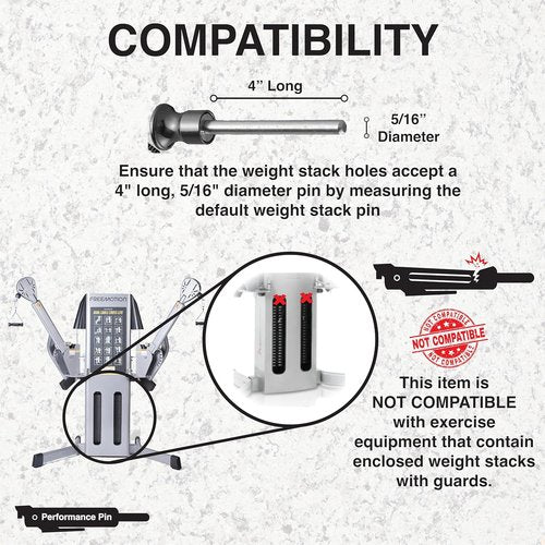 Drop Set Pins for Gym Weight Stacks | Instant Weight Transition | Made in USA | 5/16" Pin