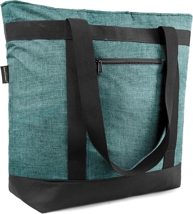 BeeGreen Insulated Cooler Bag Leakproof Freezer Shopping Tote for Groceries Thermal Food Delivery Bag