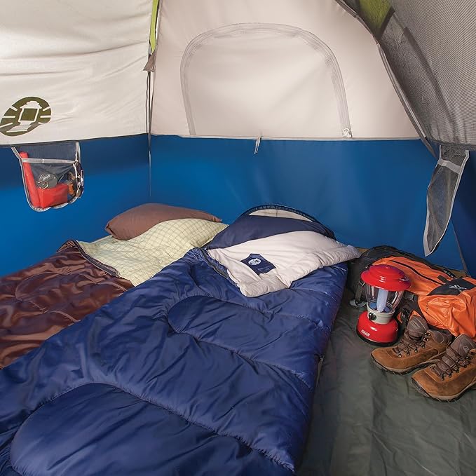 Coleman Sundome 4-Person Tent with Rainfly, Weatherproof Tent Sets Up in 10 Mins