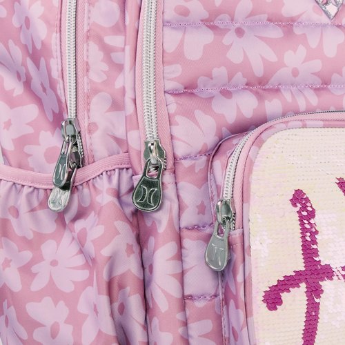 Hurley Unisex Adult Sequin Backpack, Peony Pink, One Size