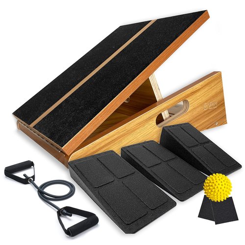 BAM Athletica 5in1 TherapyFlex Pro Slant Board for Calf Stretching & Physical Therapy | Adjustable Calf Stretcher & Incline Board for Calf Stretching, Fitness & Exercise | Professional PT Slant Board