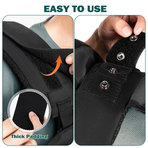 Adjustable Weighted Vest, Tactical Weight Vests for Men and Women, Body Weight Vest for Strength and Endurance Training, Fitness, Running, WODs (Black-1)